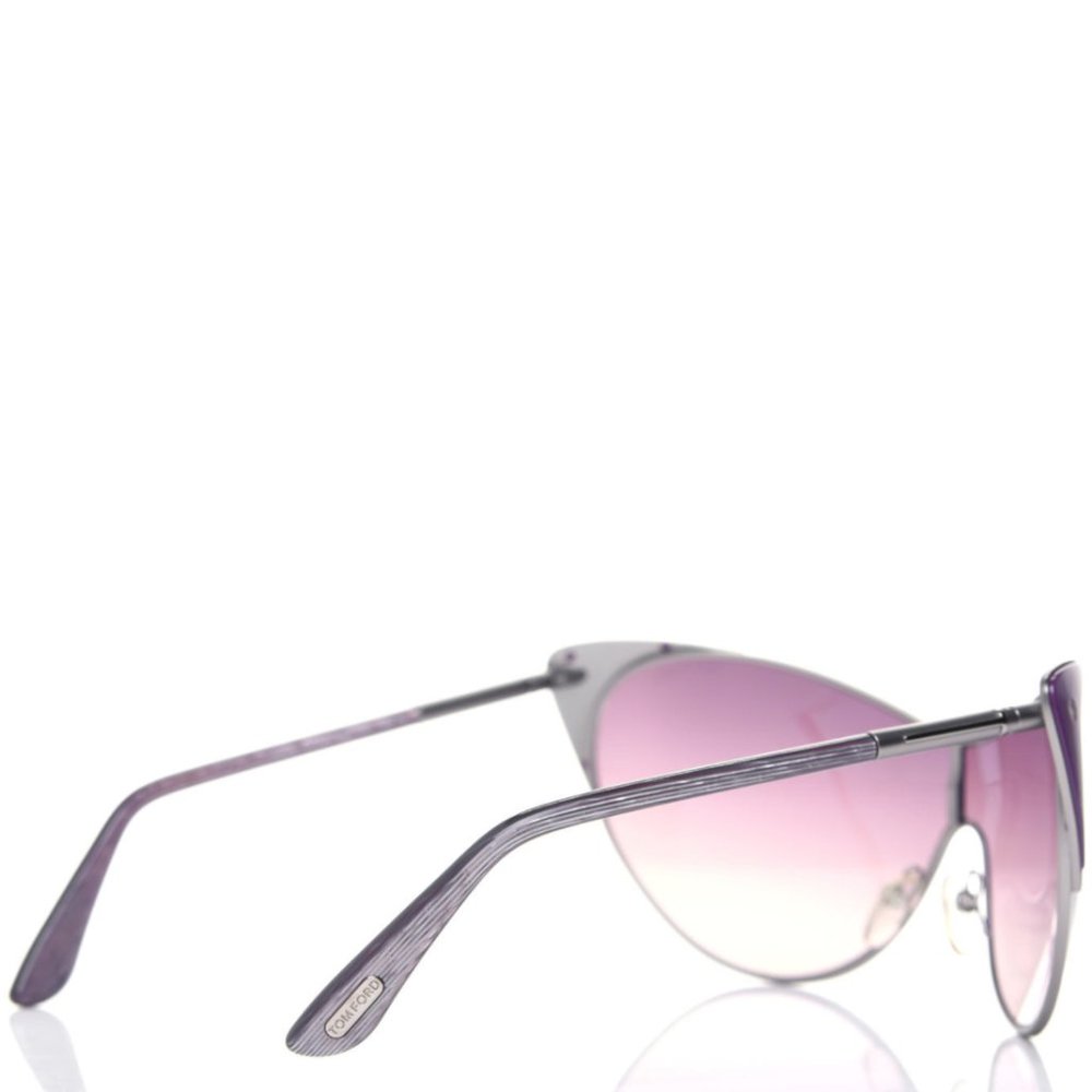 NWT TOM FORD Vanda Cat Eye Vintage Oversized Pink Gradient Sunglasses - Picture 3 of 6